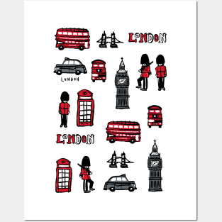 London icons Posters and Art